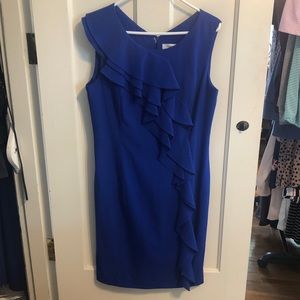 Calvin Klein Sheath Dress Blue Size 12